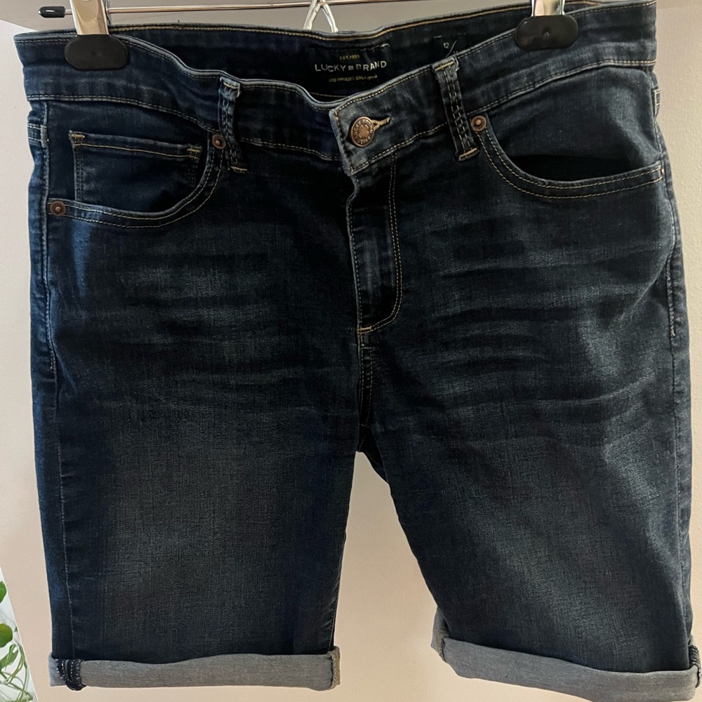 Lucky Brand Dark Blue Denim Shorts